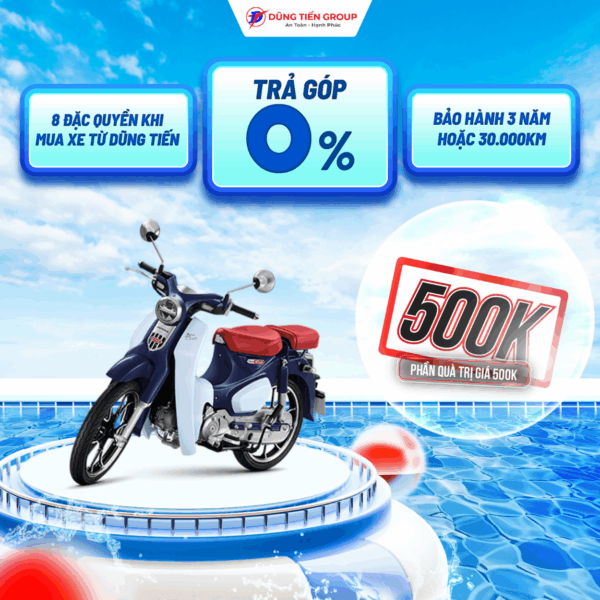 SuperCub_Tiêu Chuẩn_Xanh Đậm Trắng