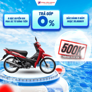 Wave Alpha_Tiêu Chuẩn _ Đỏ Bạc