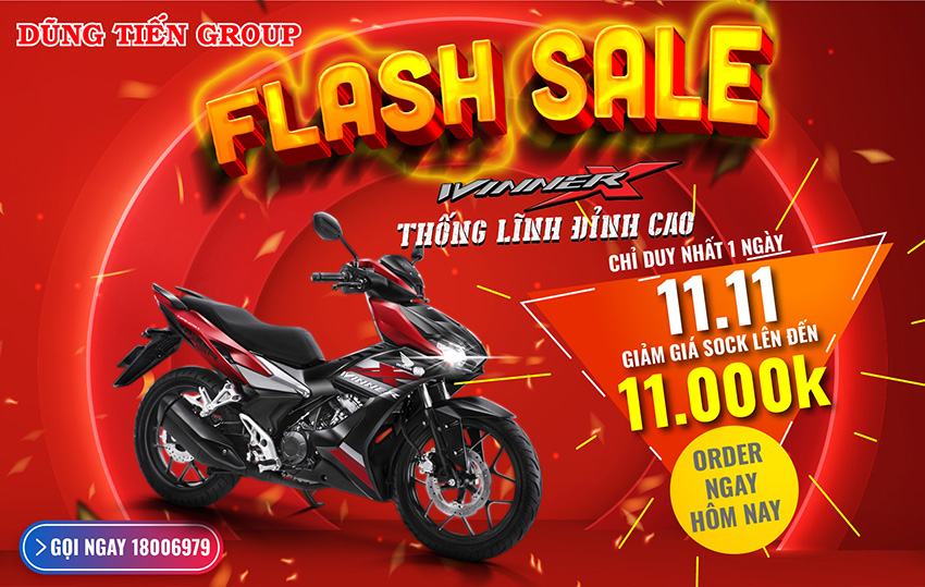 Flash Sale 11.11 - Honda Winner X Giảm Giá SOCK 4 Flash Sale 11.11 “Honda Winner X - Giảm Giá SOCK