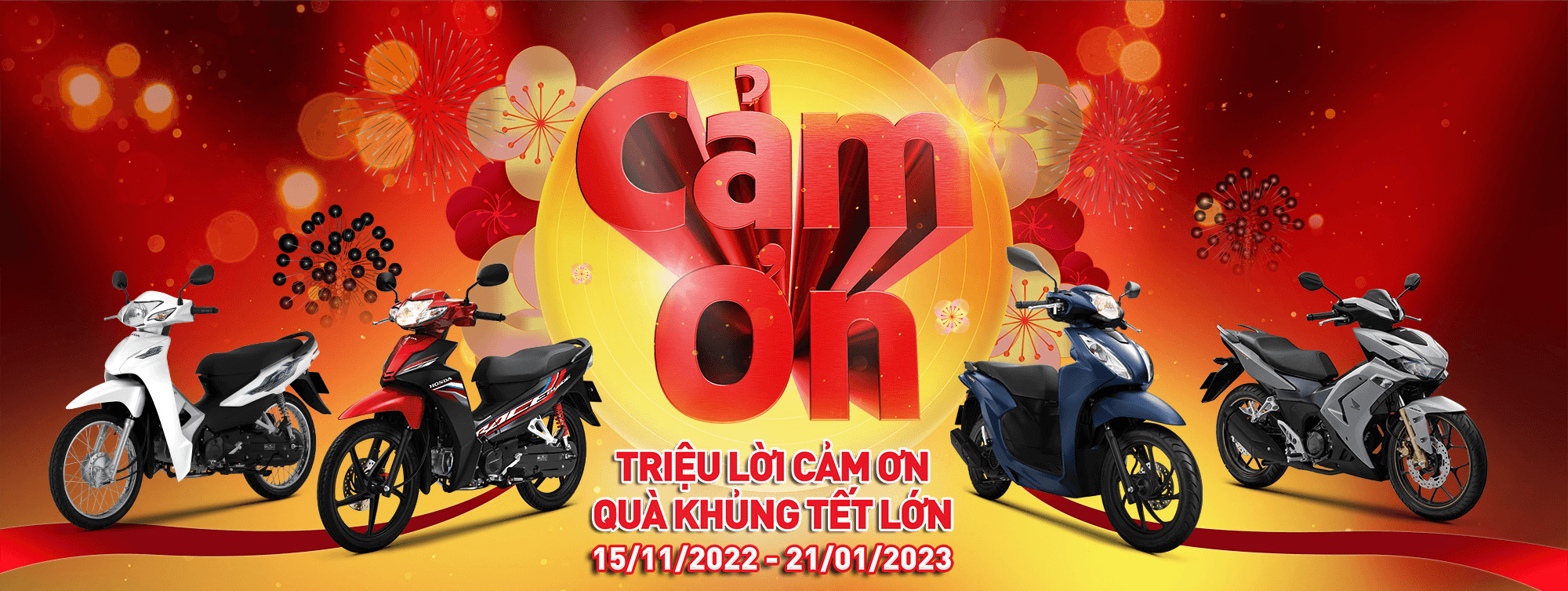 Triệu Lời Cảm Ơn, Quà Khủng Tết Lớn 1 Honda Tet2023Promotion FN