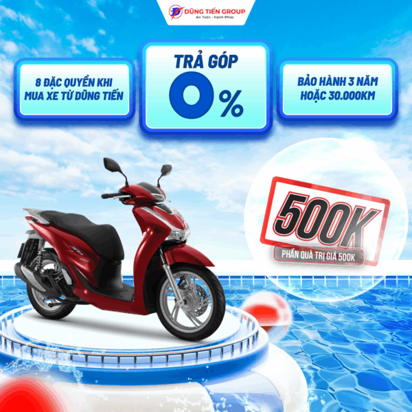 SH160 Tiêu Chuẩn Đỏ Đen