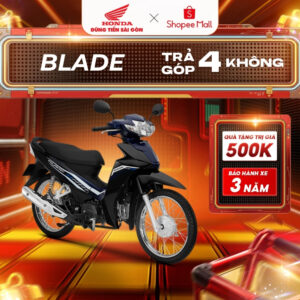 Xe Máy Honda Blade 2023 - Phiên Bản Thể Thao Blade tieu chuan den xanh 7