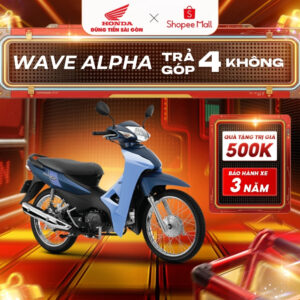 Xe Máy Honda Wave Alpha 110 2025 - Phiên Bản Cổ Điển wave apha co dien xanh 5